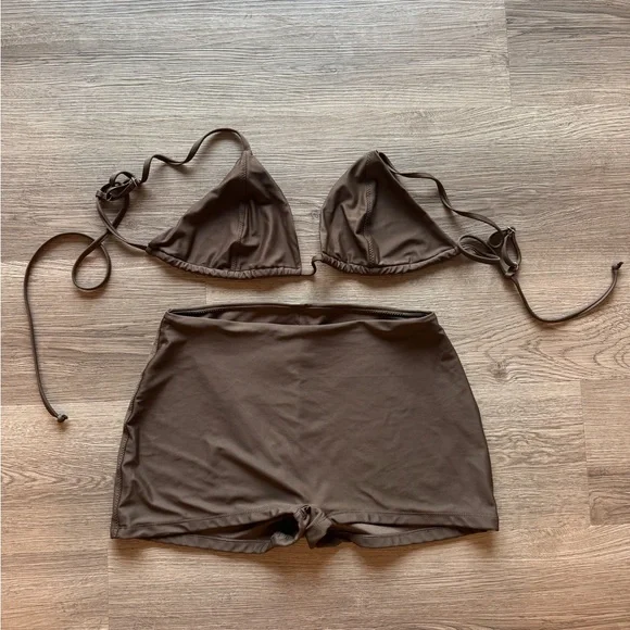 NWOT Djerf Avenue Bikini Cocoa - Picture 4 of 6